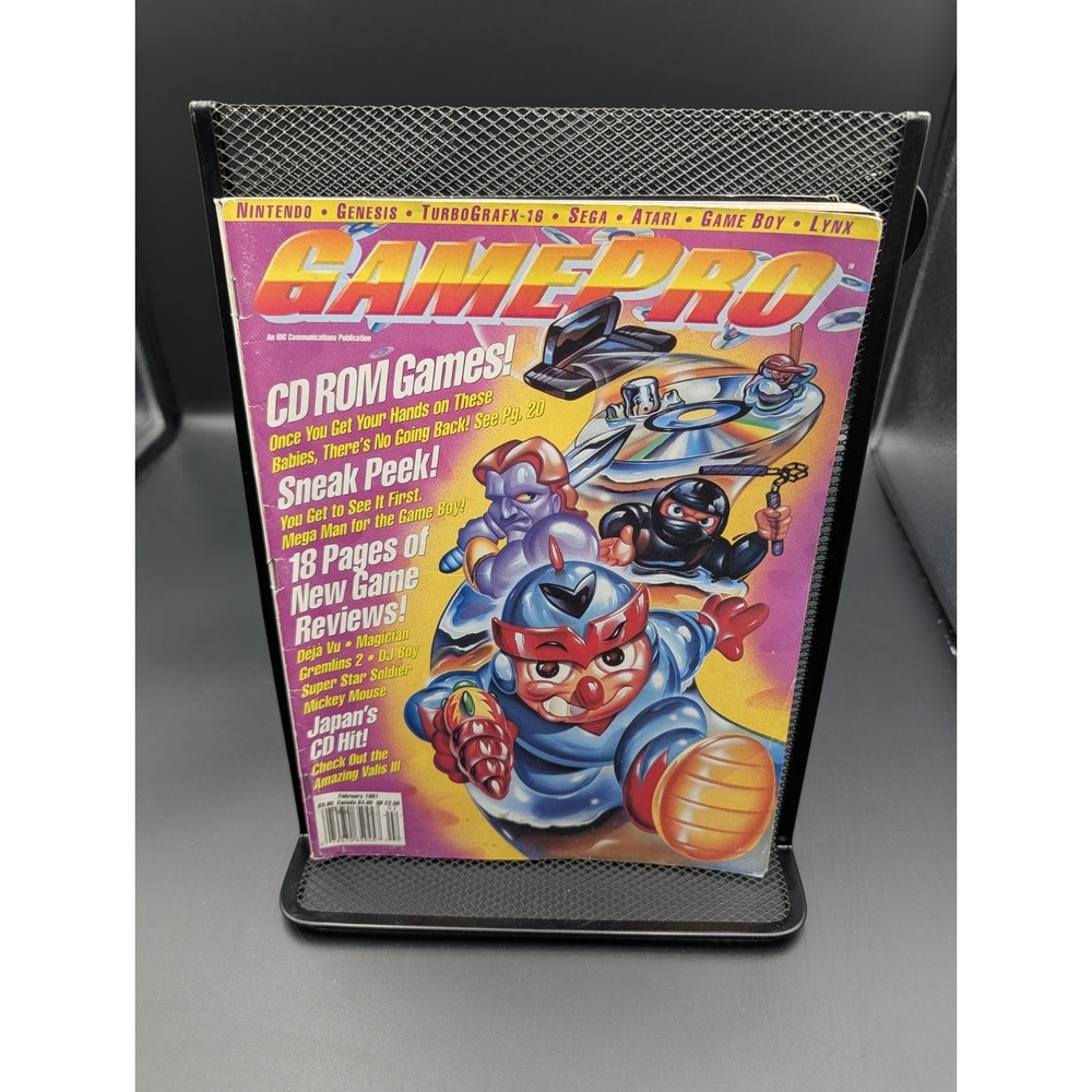 GamePro Magazine #19 February 1991 CD ROM Games
